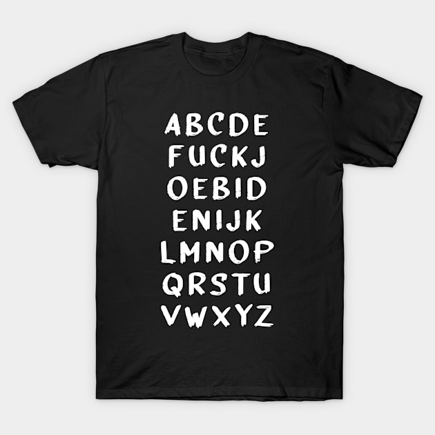 Anti Joe Biden  Alphabet T-Shirt by ClaudiaWinterkam